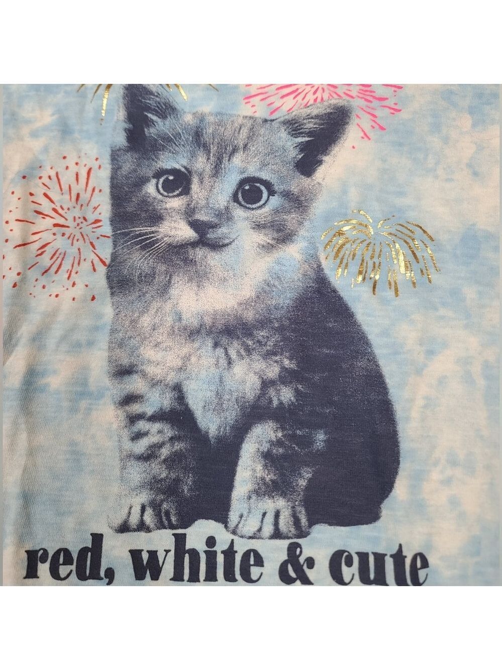 Girl's Size 10-12 Red, White, and Cute Patriotic Outfit - Picture 9 of 10